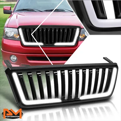 For 04-08 Ford F150 Vertical Fence ABS Front Bumper Grille Frame W/LED Light Bar • $110.89