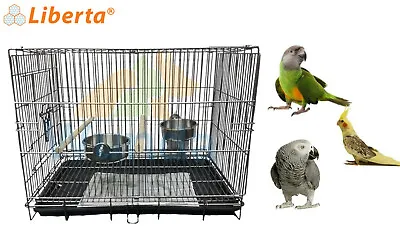 Liberta Medium Parrot Carrying Cage African Grey Senegal Holiday Travel Cage • £42.99