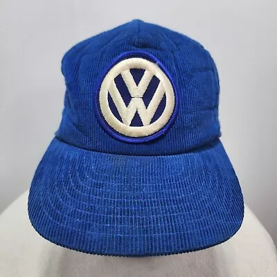 Vintage VW Volkswagen Corduroy Blue Adjustable Hat • $24.99
