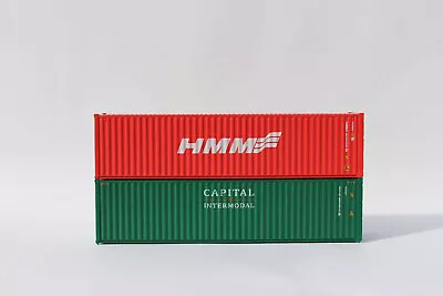 Jacksonville Terminal 405803 N Scale HMM 40' High Cube Containers (2) • $28.95