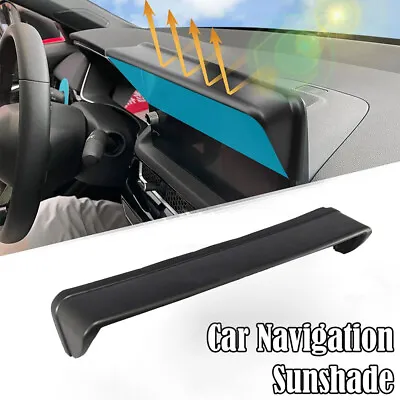 Black Car GPS Navigation Hood Visor Radio Sun Shade Anti-Glare Cover Accessories • $19.01