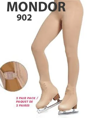 £25 • Buy TWIN PACK Mondor 902 Over Boot Ice Skating Tights 80 Denier - Child Sizes