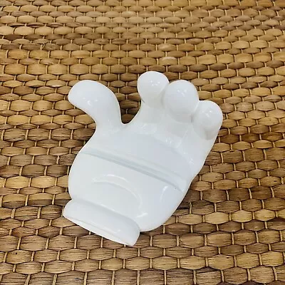 Walt Disney Mickey Mouse  White Glove Hand Business Card Holder 4.5  Office Desk • $16