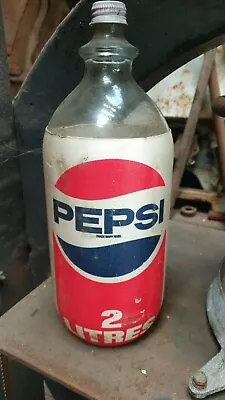 Vintage Pepsi Bottle Paper Label Mint Condition Pepsi Cola Enamel Sign Collector • $45