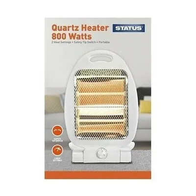 £14.99 • Buy Quartz Halogen Heater Portable 2 Bar 400/800W Electric Free Standing Home Office