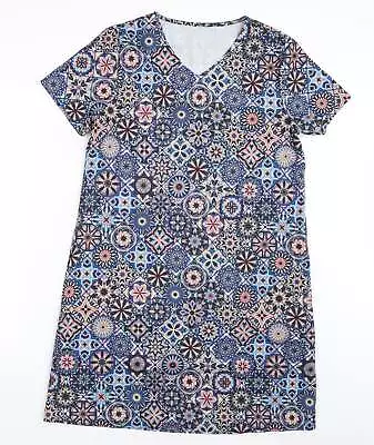 Emery Rose Womens Multicoloured Fair Isle Polyester Maxi Size M V-Neck • £5.50