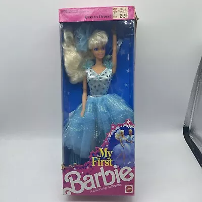 Mattel My First Barbie Glittering Ballerina Doll 1991 NRFB 3839 Blonde • $34.99