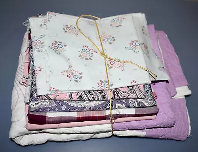 Vintage Cotton  Quilt & Fabric Scraps 2.7 Pounds • $6.50
