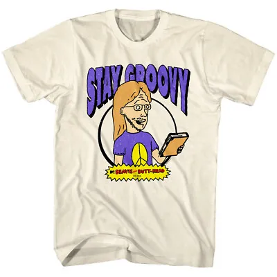 Beavis And Butthead Mr Van Driessen Stay Groovy Men's T Shirt Liberal Hippie • $24.50