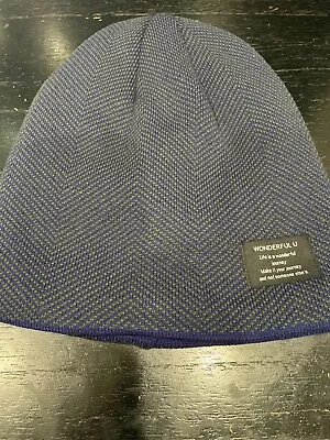 WONDERFUL U Plush Knit Beanie Cap BRAND NEW Navy Blue • $10