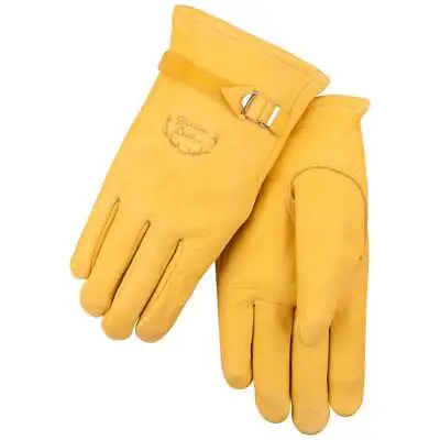 $30 • Buy Black Stallion 17A Premium Grain Elkskin Driving Gloves Large