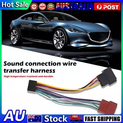 16 Pin ISO Wiring Harness Loom Connector Adaptor Cable For KENWOOD Car Stereo • $8.41