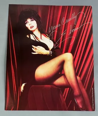 Elvira Fan Club Photo (1997) Mistress Of The Dark NOS Vintage Art 8 X 10  X • $36.94