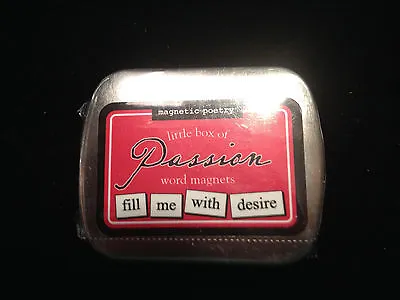 Magnetic Poetry Little Box Of PASSION Word Magnets • $7.95