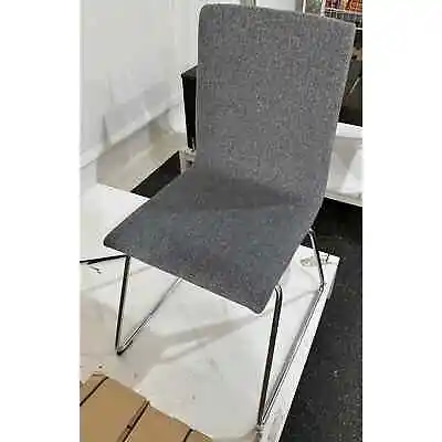 Brand New IKEA VOLFGANG Chrome Plated Gunnared Gray MODERN Chair 904.046.62 • $149.99