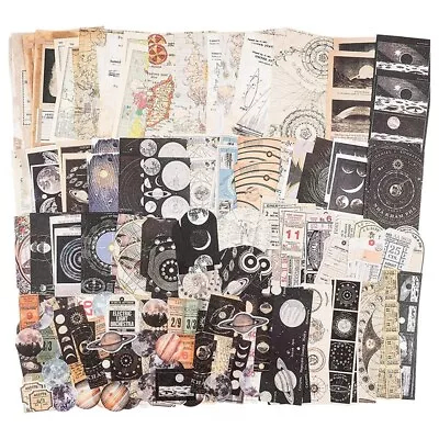 Vintage Scrapbook Supplies Pack (200 Pcs) For Art Journaling Junk Journal Planne • $14.57