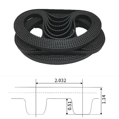 MXL Timing Belt Tooth Pitch 2.032mm Pulley Belt For 6mm Width 3D Printer CNC • $2.75