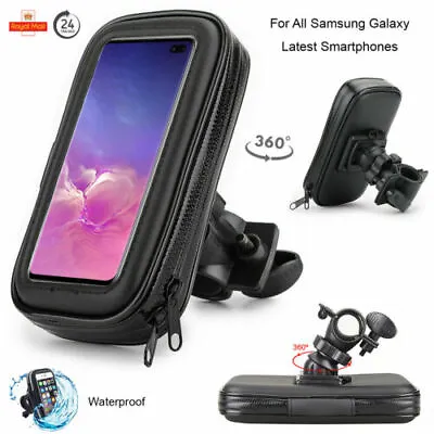 New 360° Bicycle Bike Waterproof Case Mount Holder Cover For All Mobile Phones • £9.49