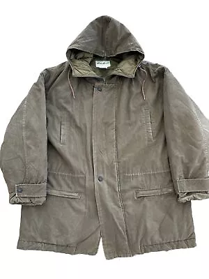 Vtg Hooded Eddie Bauer Goose Down Puffer Trench Duster Parka Jacket Mens XXL  • $129.95