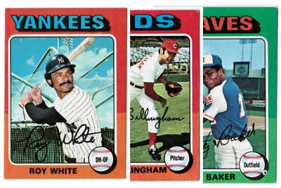 Topps 1975 Baseball Card Ex-ex Mt - Finish Your Set - Buy 4 And Get Discounts! • $1.19