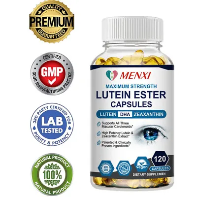 Eye Vitamins With Lutein And Zeaxanthin 120 Caps- Premium Eye Protection Formula • £10.91