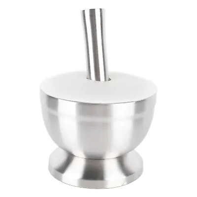 2B (Split Large Silicone Lid)18/8 Stainless Steel Mortar&Pestle W/Silicone Lid • $51.93