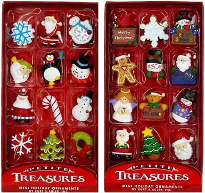 Petite Treasures 12-Piece Miniature Ornaments Set 2 Pack • $19.95