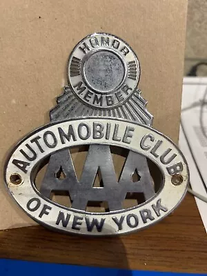 Vintage AAA New York Honor Member License Plate. Topper • $39.99