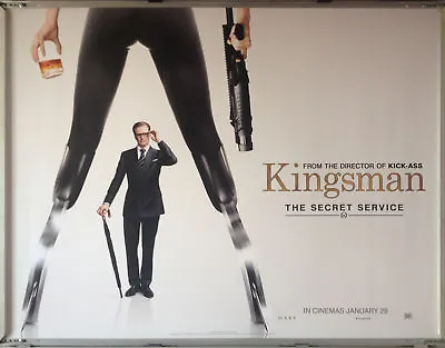 Cinema Poster: KINGSMAN THE SECRET SERVICE 2015 (Harry Hart Quad) Colin Firth • £14.95