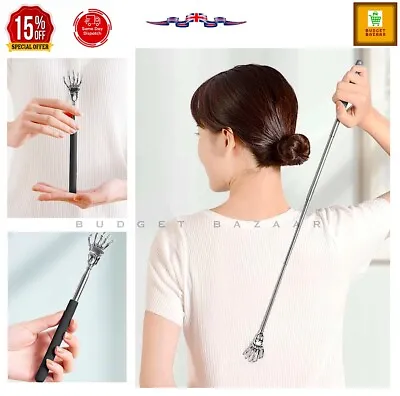 1X EAGLE CLAW BACK SCRATCHER Metal Extendable Metal Massager Telescopic Portable • £3.09