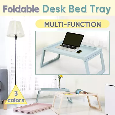 Foldable Laptop Table Tray Bed Sofa Portable Tablet Computer Stand Desk Green PP • $23.89