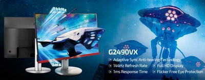 $279.95 • Buy AOC 23.8  1ms 144Hz VA FHD Adaptive Sync Gaming Monitor With Black Stand HDMI1.4
