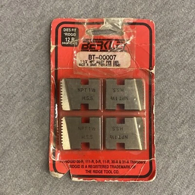 $24.99 • Buy For RIDGID 37845 1-1/2  NPT Pipe Threading Dies RH 12-R O-R 11-R 111-R 00-R 31-A