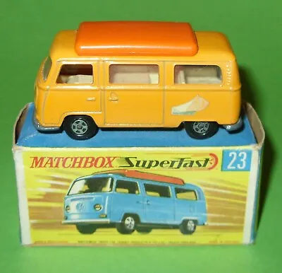 Matchbox Superfast / 23 Volkswagen Camper In Type G Box • £34.99