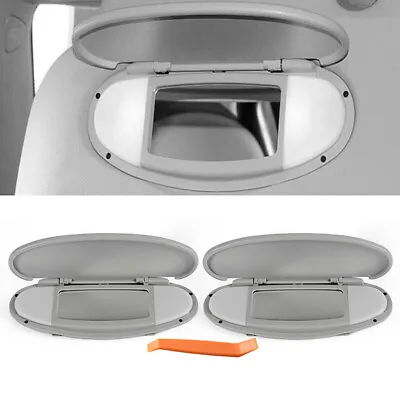 2x For BMW MINI Cooper R55 R56 R58 R60 07-14 Sun Visor Vanity Mirror Cover Gray • $31.98