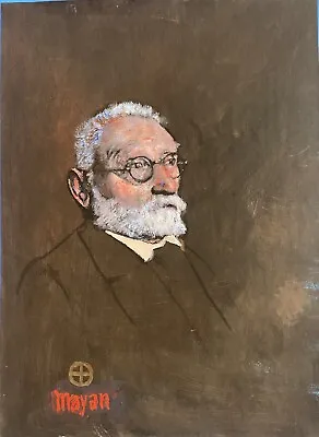 Miguel De Unamuno Y Jugo Portrait By Earl Mayan Acrylic On Paper • $160