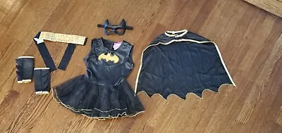 $15 • Buy Rubies DC Batgirl Costume Kids Size Small Cape Belt Mask & Arm Bands Great Cond