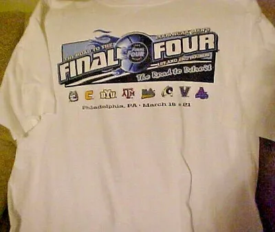 2009 NCAA Road To Final Four Philadelphia Regional White T-shirt - Size Men XL • $10.95