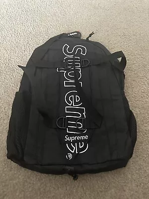 Supreme Backpack Black • $30