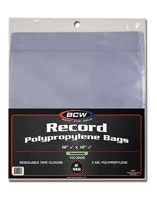 500 BCW 33RPM Resealable Snug Fit Record Album 2-Mil Clear Outer LP Poly Bags • $98.99