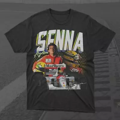 Ayrton Senna F1 Racing T-Shirt F1 Senna Helmet T-Shirt Gifts For Fan • $24.99