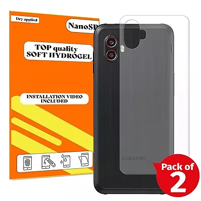 Back Protector For Samsung Galaxy Xcover 6 Pro Hydrogel Cover - Clear TPU FILM • £3.98