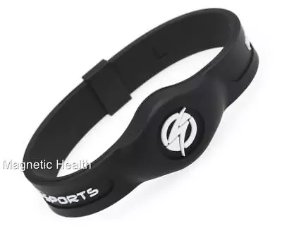 Magnetic Therapy Bands Silicone Wristband Sports Golf Yoga Arthritis Bracelet • £9.99