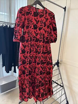 Zara Red And Black Maxi Dress EUR M USA M • $10
