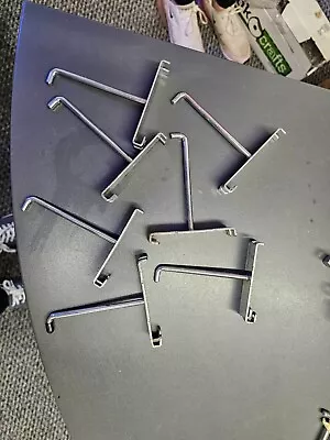 £4 • Buy Joblot Grid Wall Mesh Panel HOOKS Arm Shop Display 45° Fitting Prong  4   X 7
