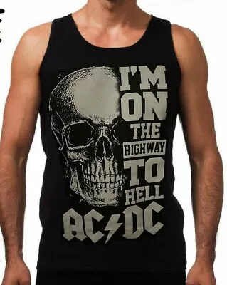 AC/DC PUNK ROCK  Band Black Tank Top • $12.99