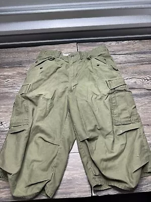 US Army 70s Vietnam War M65 Cold Weather Trousers Cargo 8415-782-2954 Read ! • $56.99