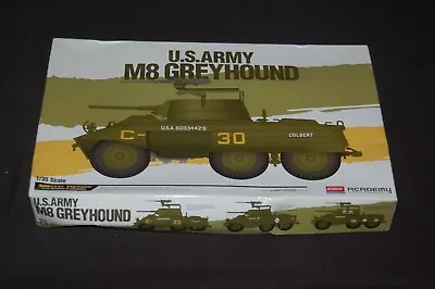 Academy 1/35 U.S. ARMY M8 GREYHOUND Plastic Model Kit #13300 New Open Box • $37.99