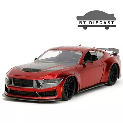 Jada Bigtime Muscle 2024 Ford Mustang Dark Horse 1/24 Diecast Model Red 35277 • $17.55