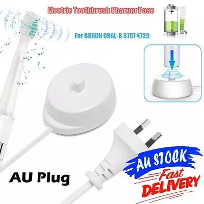 Electric Toothbrush Charger Dock Charging Base For BRAUN ORAL-B 3757 4729 AUPlug • $14.89